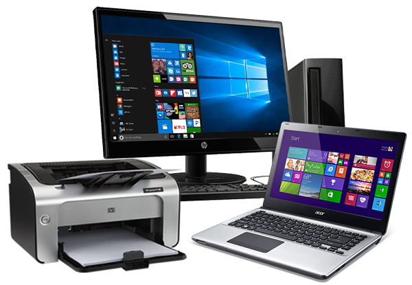 printers, desktops & laptops for rent